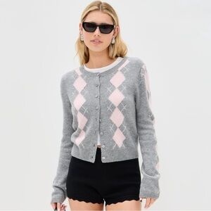 Reformation Clara Cashmere Crew Cardigan